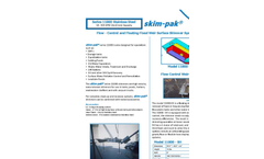 Skim-pak - Model 11800 Series - Stainless Steel Flow - Control and Floating Fixed Weir Surface Skimmer Systems - Brochure