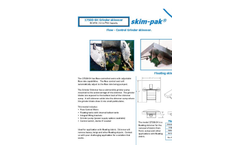 Skim-pak - Model 17500-SH - Flow - Control Grinder Floating Skimmer - Brochure