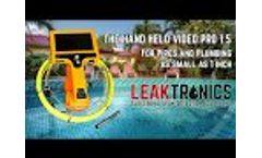 One Inch Pipe Camera - Smaller Diameters For Smaller Pipes and Plumbing by LeakTronics - Video