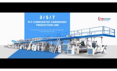 3 Layers Corrugated Cardboard Production Line - Video