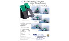 Knee Positioning Triangle - Sterile Patient Protective Surgical Pads - Brochure