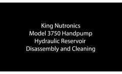 King Nutronics Model 3750 Hand Pump Reservoir Cleaning - Video