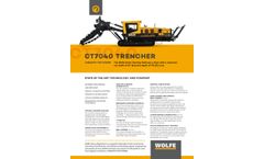 Wolfe - Model CT7040 - Chain Trencher - Brochure