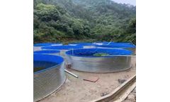 Reliance - China Manufacturer Waterproof PVC Tarpaulin Biofloc Fish Tank Folding Tilapia Fish Farming Tank