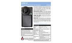 AST - Model UPAS v2 - Compact Ultrasonic Personal Air Sampler System - Datasheet