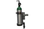 FWF - Model 2115 - Wheelchair Mountable Oxygen Rack for an M6 Style (3.20 Inch DIA) Oxygen Cylinder (2115)