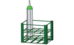 FWF - Model 1105HD - Heavy Duty Oxygen Cylinder Rack For 12 D or E (4.38 Inch DIA) Style Oxygen Cylinders