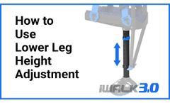 iWALK3.0 Support - How to Use Lower Leg Height Adjustment - Video