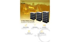 GokWh - Model GO-BOX-LV 30.7 - 51.2V 30.7kWh LV Stack Battery Storage System  - Brochure