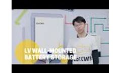 GoKWh Wall Mounted Battery Storage Introduction - Video