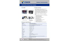 VISKOR - Model VG-5005 - Professional Emission Gas Analyzer Datasheet