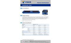 VISKOR - Model VST-3T/10T/15T - Speedometer Tester Datasheet