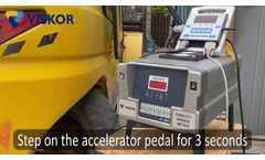 [VISKOR] VS-8002 Opacity Smoke Meter - Free acceleration test - Video