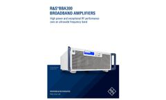 Broadband Amplifier - R&S BBA300 - Brochure