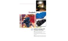 Esbelt - Conveyor Belts for Viticulture  - Brochure