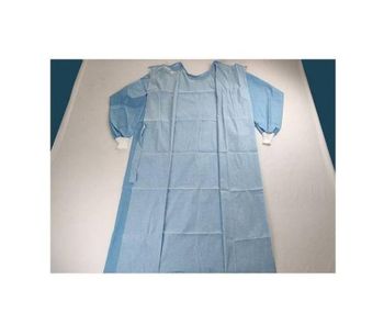 C&P - Model JE-GS012-MI - Disposable Three Resistance Wood Pulp Surgical Gown With Knitted Cuff