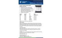 Advanced Orthopaedics - Model 573-575-577-578-579-580-W-B - Breathe Lite Back Support - Brochure
