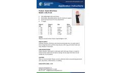 	Advanced-Orthopaedics - Model HCPC: L3908 -141-143-145-147-148-L-111-113-115-117 - Cock-Up Elastic Wrist Splint - Brochure