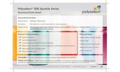 polyselect - Model 500 Sparkle - Seed Coating Polymers Datasheet