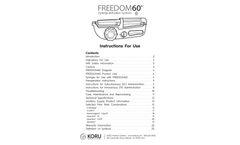 KORU - Model FREEDOM60 - Syringe Infusion System - Manual