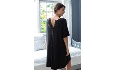 Gownies - Black Jersey Knit Hospital Gown