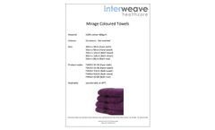 Mirage Coloured Towels - Datasheet