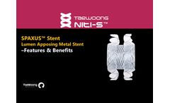TaeWoong Medical Niti S Gastrointestinal Metal Stent:: SPAXUS??? Stent Features & Benefits Animation - Video