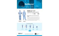 BeMicron - Model GMP - Aseptic One-Piece Coverall - Brochure