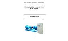 Micro Tubular type Hydro Turbine - GD-LZ-12-3KW - Manual