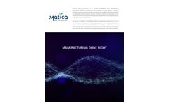 Matica Biotechnology Introduction - Brochure