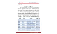 Research Reagents Product Catalog