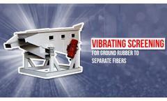 Vibrating Screening For Ground Rubber To Separate Fibers - Jaykrishna Magnetics Pvt. Ltd. - Video