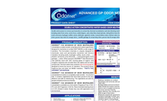 ODORNET 1102 Double Action Concentrated Water Based Odor Neutralizer - Product Data Sheet