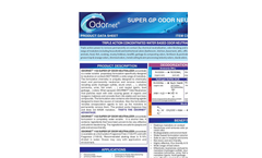 ODORNET 1103 Triple Action Concentrated Water Based Odor Neutralizer - Product Data Sheet