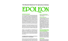 Epoleon Absolute Deodorizer For Agricultural Chemicals - Specifications