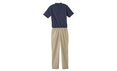 Silverts Adaptive - Model 50880 - Men`s Stay Dressed Jumpsuit with Short Sleeve Polo Shirt
