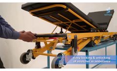 AIS-125 certified Auto loading ambulance stretcher (Model: AST-718) - Video