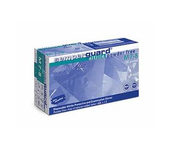 Semperguard - Model Sapphire blue - Powder-free Nitrile Personal Protective and Examination Glove