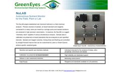 GreenEyes - Model NuLAB - Automated Nutrient Monitor for Farms, Plants, Rivers nd Lakes - Brochure