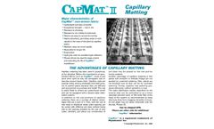 Phytotronics - Model Capmat II - Capillary Distribution Kits - Brochure