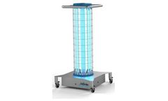 Compact UVC Disinfection Tower for Surfaces