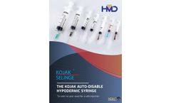 HMD Kojak - Auto-disable Syringes - Brochure