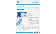 Sara+Care - Nitrile Examination Gloves - Brochure