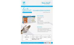 Sara+Care - Latex Examination Glove - Brochure