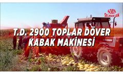 Model T.D 2900 - Automatic Picking Pumpkin Seed Harvesting Machine - Video