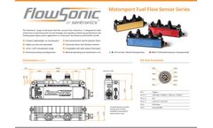 FlowSonic FIA Homologated F1 - Model Sport - Ultrasonic Fuel Flow Meter - Brochure