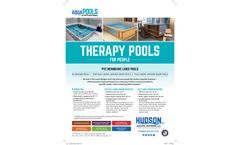 AquaPools - Commercial Therapy and Performance Pools - Datasheet