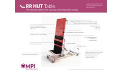 MPI - Model RR HUT - Syncope and Bradycardia Testing Medical Tilt Table - Brochure