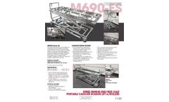 Model M690-ES - Endload/Sideload Portable Cadaver Scissor Lift with Rollers - Brochure