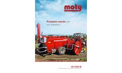 Moty - Model KE 2000 Mechanic - Pumpkin Seed Harvester Datasheet